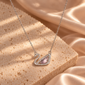 Collier Cygne Rose